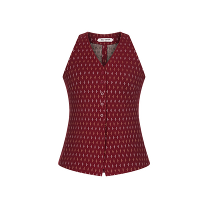 V-Neck Sleeveless Top