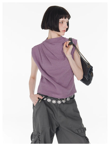 Vintage Stripe Sleeveless Top