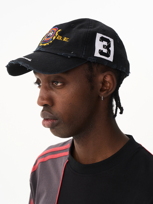 Vintage Washed Embroidered Patch Baseball Cap