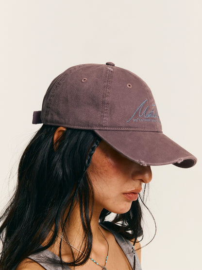 Vintage Washed Embroidered Soft Crown Baseball Cap