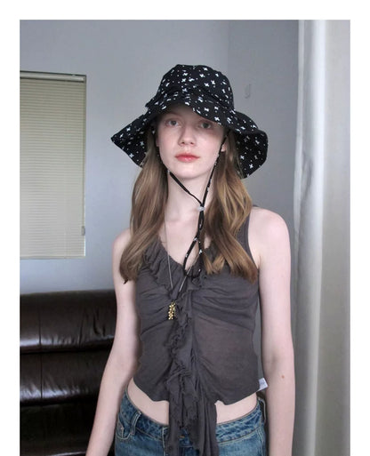 Women's Bow Wide Brim Sun Hat