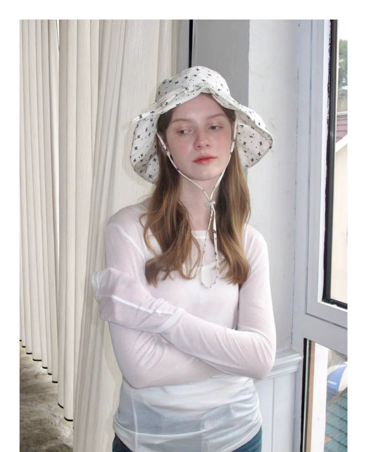 Women's Bow Wide Brim Sun Hat