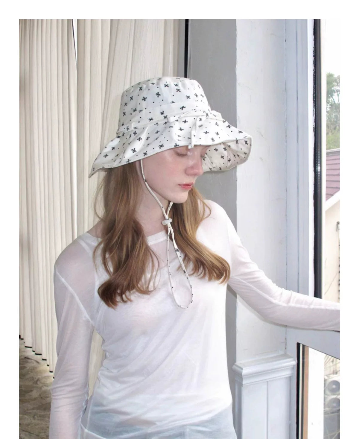Women's Bow Wide Brim Sun Hat