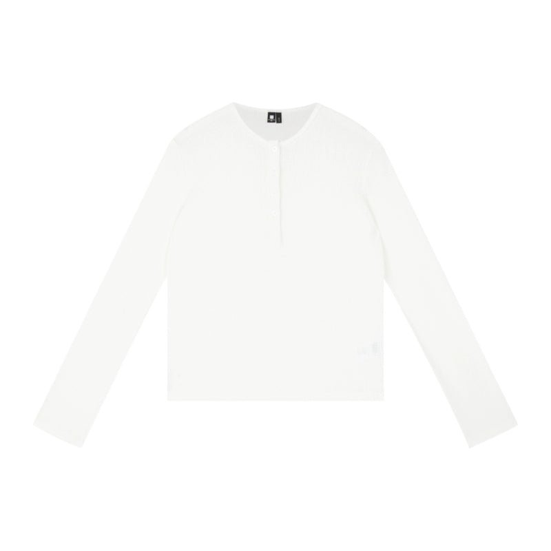 Slim Waffle-Knit Henley Shirt